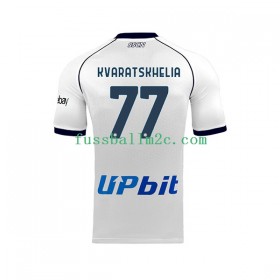 Fußballtrikots SSC Neapel Khvicha Kvaratskhelia 77 Auswärts Trikotsatz 2023-2024